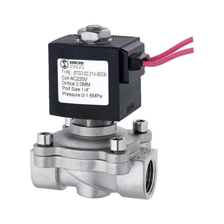 2WS1 series stainless steel Direct lifting diaphragmsolenoid valve 2/2 way normally closed type